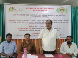 07.07.2022, Tanneeru Nageswara Rao, Chairman, Participated in Ware House Awareness Programme to farmers @Jaggaiahpeta Branch